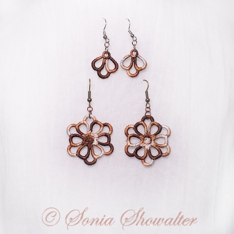 blooming earrings gold