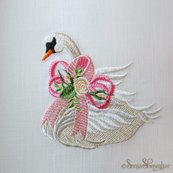 Heirloom Cancer Awareness Swan - Image 2