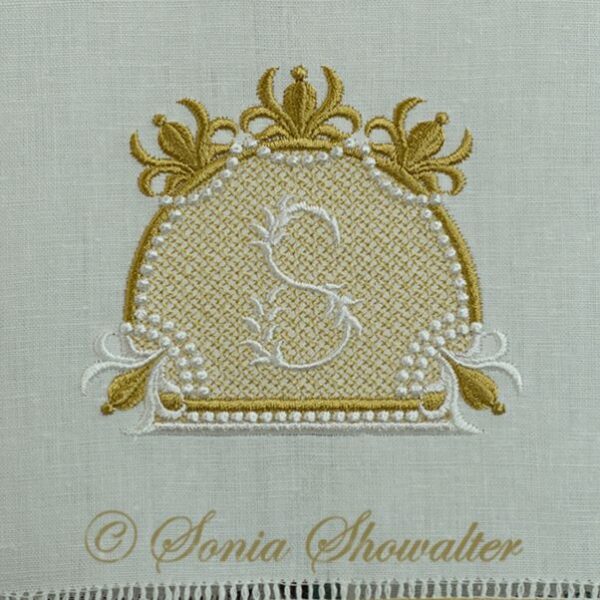 Fleur de Lis Pearls Frame